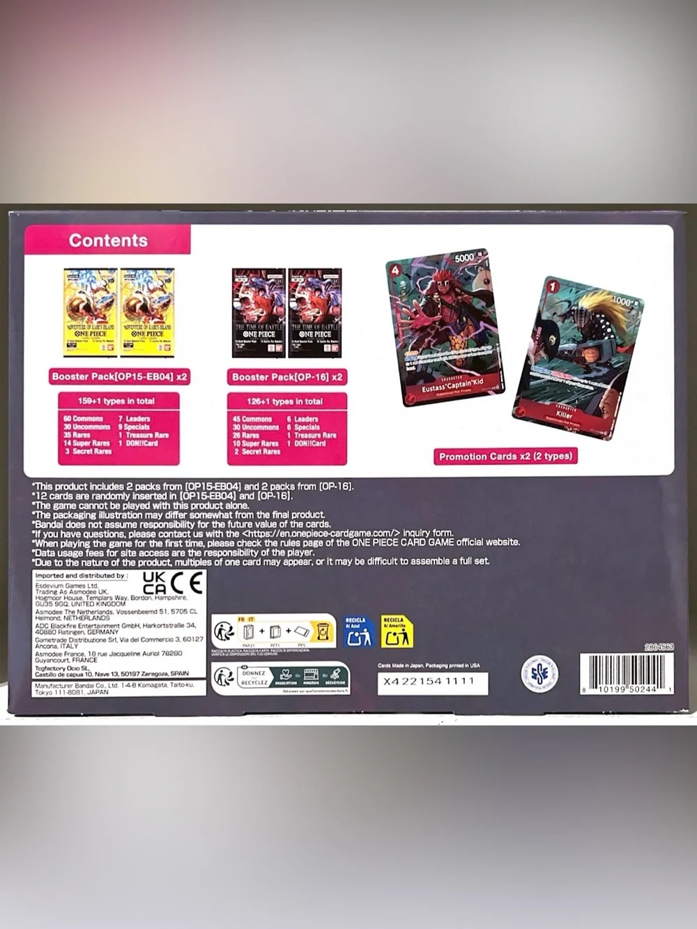 One Piece TCG: Illustration Box Vol. 8 EUSTASS ‘CAPTAIN’ KID/KILLER
